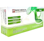 BASIC, Перчатки виниловые неопудренные, размер L, 50 пар (Ч/З)