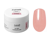 RUNAIL, Камуфлирующий УФ-гель (цвет: Сияющий френч), 15 г №3455
