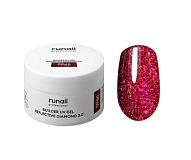RUNAIL, Моделирующий УФ-гель cветоотражающий  BUILDER UV GEL PERFECTIV DIAMOND 3.0, 15 г №9965