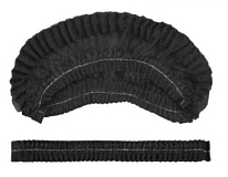 Шапочка-клип спанбонд (черная), 100 шт