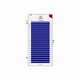 Le Maitre, Ресницы Blue "Caprice" 20 линий M 0.10 MIX  8-13 mm