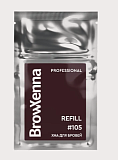 BrowXenna, Хна для бровей #105, морозный каштан,(midi-саше), 3 г, 1 шт.