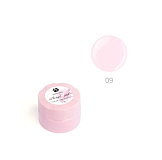 ADRICOCO, Акригель для наращивания ногтей №09 камуфлирующий кремовый розовый, 10 мл