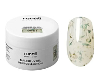 RUNAIL, Моделирующий УФ-гель c сухоцветами BUILDER UV GEL HERB COLLECTION, 15 г №9981 Ч/З