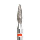 КМИЗ, Фреза алмазная пламя мелкая D2.3 (красный) ГСАП-2,3П-8М, 856.104.243.080.023