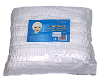 White Line, Шапочка-клип (белая), 50 шт