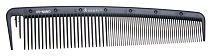 DEWAL, CO-65-NANO Расческа рабочая NANO комбинир, широкая, с раздел.зубцом, антистатик,черная 19,5см