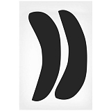 IC FACTORY, Патчи силиконовые многоразовые для ресниц черные , 1 пара