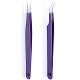 Lovely, Пинцет для наращивания ресниц Lavender Line прямой