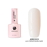 ADRICOCO, Камуфлирующая база, La creme base №02 - сливочный крем, 10 мл