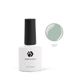 ADRICOCO, Цветной гель-лак №187 серая гавань, 8 мл