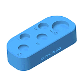 KATYA VINOG, Палитра для клея для ламинирования ресниц Голубая , 1шт