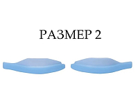 KATYA VINOG, Мягкие валики для верхних ресниц Размер 2 (НЕЖНО-ГОЛУБЫЕ) одна пара