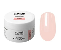 RUNAIL, Камуфлирующий УФ-гель (цвет: Розовая карамель), 15 г №3451