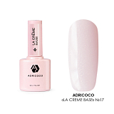 ADRICOCO, Камуфлирующая база, La creme base №17 - пастельный розовый с шиммером, 10 мл