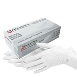 BASIC, Перчатки медицинские нитриловые неопудренные, размер M, Белый, 50 пар