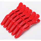 Зажим для волос «Крокодил», пластик, 6 шт/уп