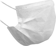 Маска 3-х слойная БЕЛАЯ, 50 шт 