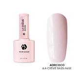 ADRICOCO, Камуфлирующая база, La creme base №18 - невинный розовый с шиммером, 10 мл